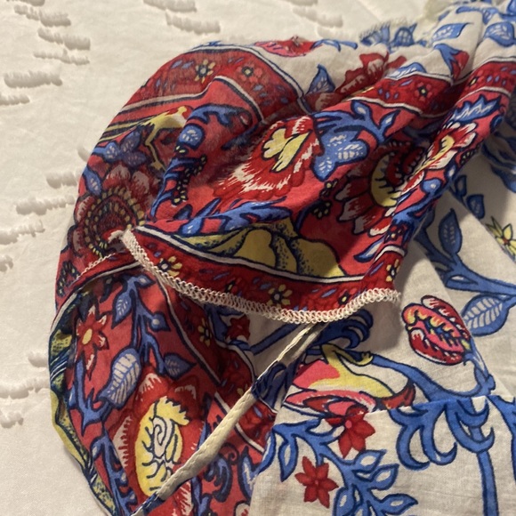 boho ruffle floral tank - Picture 4 of 4